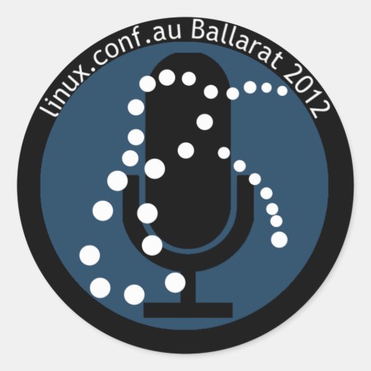 LCA2012 luidspreker Sticker met tekst (Voorkant)