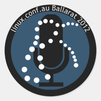 LCA2012 luidspreker Sticker met tekst