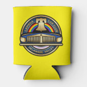 LCCI del Val Can Coozy (geel) Blikjeskoeler (Voorkant)