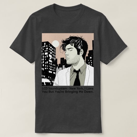 LCD Geluidsysteem Retro Stijl Ventilatorontwerp T-shirt (Design voorkant)