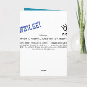 L'Chaim Kaart (Achterkant)