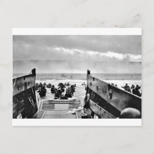 LCI's Soldaten die Ashore leiden Briefkaart