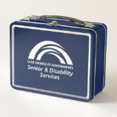 LCOG Senior & Disability Services Metalen Lunchbox (Voorkant)