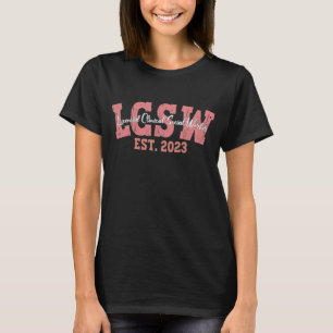 LCSW Afstuderen 2023, gelicentieerd klinisch socia T-shirt