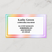 LCSW maatschappelijk werker Visitekaartje (Achterkant)