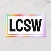 LCSW maatschappelijk werker Visitekaartje (Voorkant)