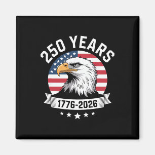 Ld Eagle Amerikaanse Vlag 1776-2026 250 Jaar Usa Magneet