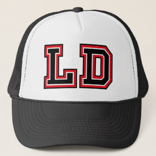 "LD" Monogram Trucker Hat Pet