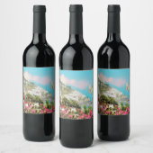 ldp AMALFI - panorama - kust van Amalfi - Wijn Etiket (Flessen)