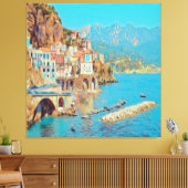 ldp ATRANI.- Amalfi Coast - Canvas Afdruk (Insitu (Woonkamer))
