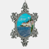 ldp BELLAGIO - Lake Como - Tin Sneeuwvlok Ornament (Links)