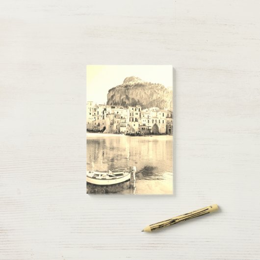 ldp CEFALTON - Sicilië - strand - panorama Post-it® Notes (Op bureau)