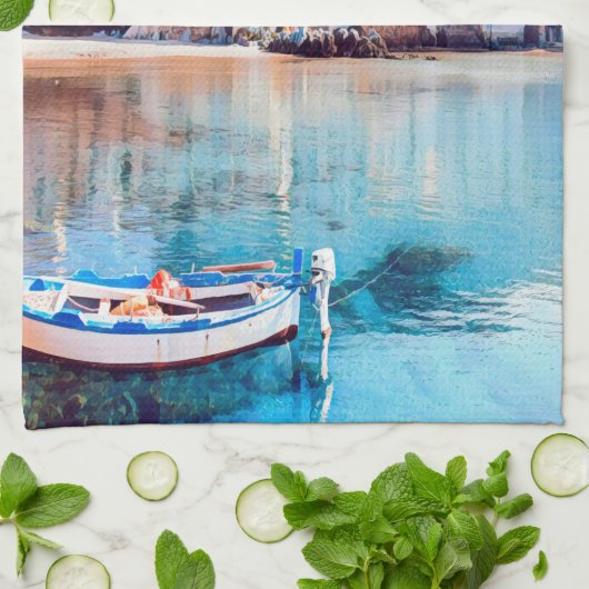 ldp CEFALTON - Sicilië - strand - panorama Theedoek (Gevouwen)