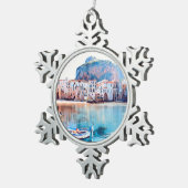 ldp CEFALTON - Sicilië - strand - panorama Tin Sneeuwvlok Ornament (Rechts)