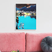 ldp COMO - Lake - Panorama Canvas Afdruk (Insitu (Woonkamer))