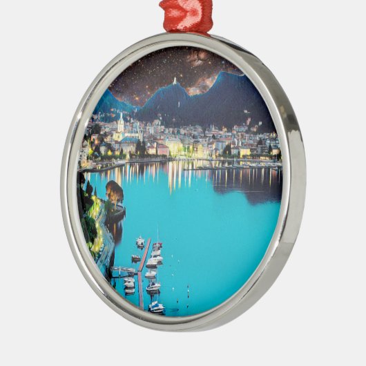 ldp COMO - Lake - Panorama Metalen Ornament (Links)