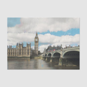 ldp London - WESTMINSTER end bridge - panorama - Tissuepapier