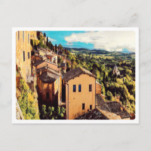 ldp MONTEPULCIANO - stad - panorama - Briefkaart