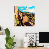 ldp MONTEPULCIANO - stad - panorama - Poster (Thuiskantoor)