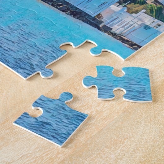 ldp MYKONOS - uitzicht van het zee van de windmole Legpuzzel (Zijkant)