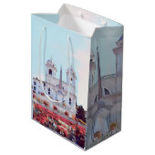 ldp PIAZZA DI SPAGNA - Rome - met bloemen - Medium Cadeauzakje (Achterkant Gekanteld)