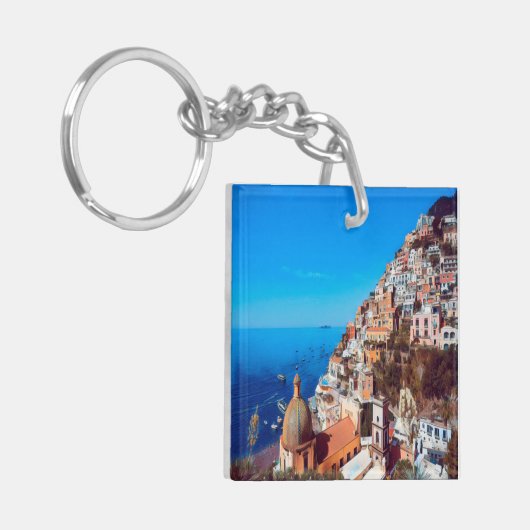 ldp POSITANO - Amalfi Coast - Panorama Sleutelhanger (Voorkant Links)