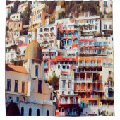 ldp POSITANO - stad - kerk Santa Maria Assunta - Douchegordijn (Voorkant)