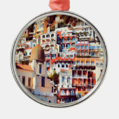 ldp POSITANO - stad - kerk Santa Maria Assunta - Metalen Ornament (Voorkant)