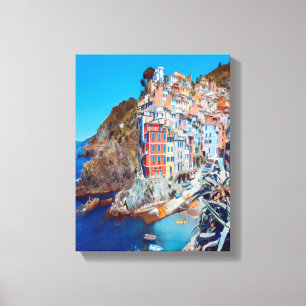ldp RIOMAGGIORE - Cinque Terre - Canvas Afdruk