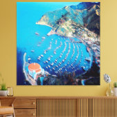 ldp SANTA CATALINA Island - Californië - haven Canvas Afdruk (Insitu (Woonkamer))