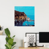 ldp SANTA CATALINA ISLAND - haven - Poster (Thuiskantoor)