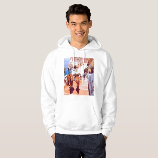 ldp SANTORINI - Donkey trail - Fira - Hoodie (Voorkant volledig)