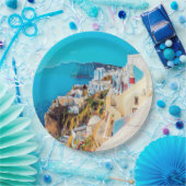 ldp SANTORINI - panorama - Papieren Bordje (Feest)