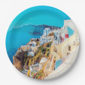 ldp SANTORINI - panorama - Papieren Bordje (Voorkant)