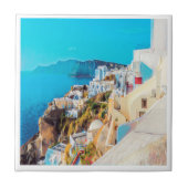 ldp SANTORINI - panorama - Tegeltje (Voorkant)