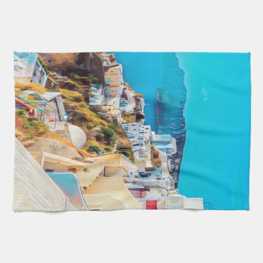 ldp SANTORINI - panorama - Theedoek (Horizontaal)