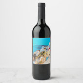ldp SANTORINI - panorama - Wijn Etiket (Voorkant)