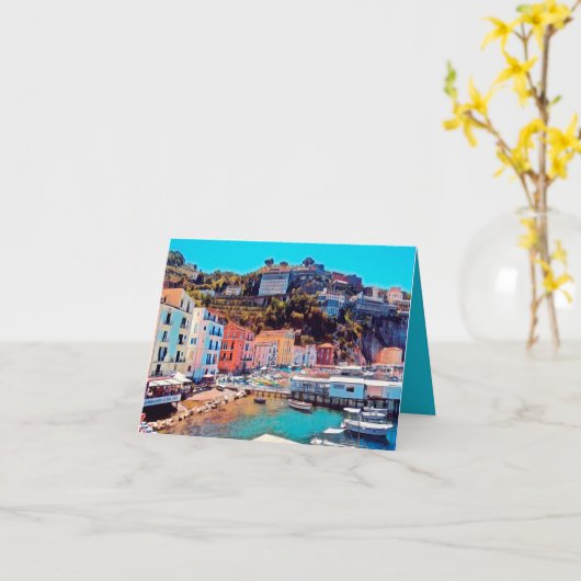 ldp SORRENTO - panorama - strand - Kaart (Gele Bloem)