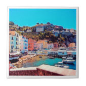 ldp SORRENTO - panorama - strand - Tegeltje (Voorkant)