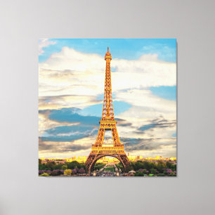 ldp TOUR EIFFEL - Parijs - uitzicht - Canvas Afdruk