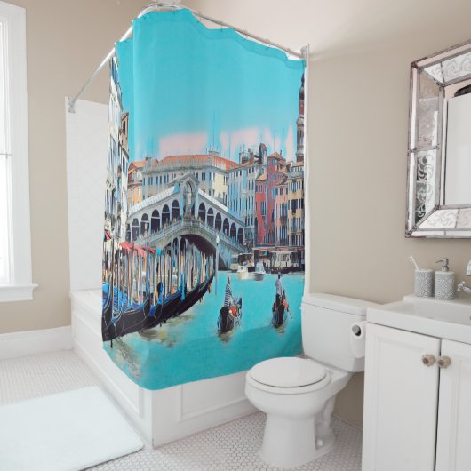 ldp VENICE - gondolas - rialto - Douchegordijn (In situ)