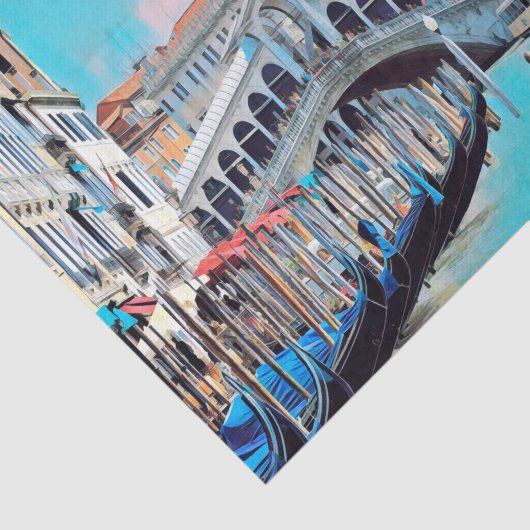 ldp VENICE - gondolas - rialto - Tissuepapier (Detail)