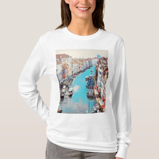 ldp VENICE - Uitzicht van het Grote Kanaal van Ria T-shirt (Voorkant)