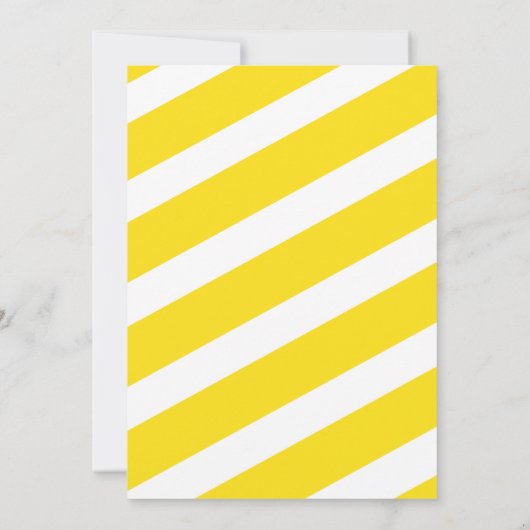 LDS Baptism Invitation FILLE - Jaune et rose (Dos)