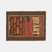 LDS Fleece deken. D&C 4 "O Ye die inblaast" (Voorkant (Horizontaal))