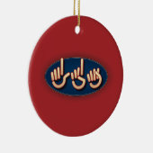 LDS in ASL. kerstversiering Keramisch Ornament (Rechts)