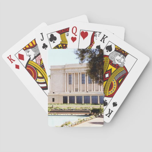 lds mormon mesa arizona temple afbeelding pokerkaarten (Achterkant)