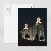 LDS Mormon Temple Logan, Utah Briefkaart (Voorkant / Achterkant)