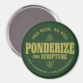 LDS Ponderize magneet. groen Magneet (Voorkant / Achterkant)