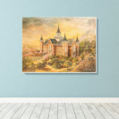 LDS Provo City Center Temple Canvas Afdruk (Insitu (Houten vloer))